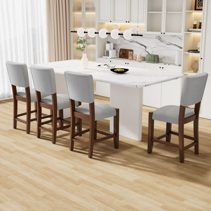 Mid Century Modern Bar Stools, Upholstered Counter Chairs