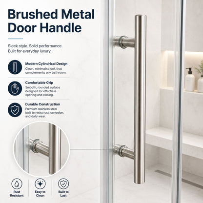 Frameless Shower Door With Soft Closing