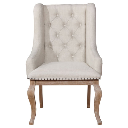 Fremont - Upholstered Dining With Button Tufted (Set of 2) - Brown