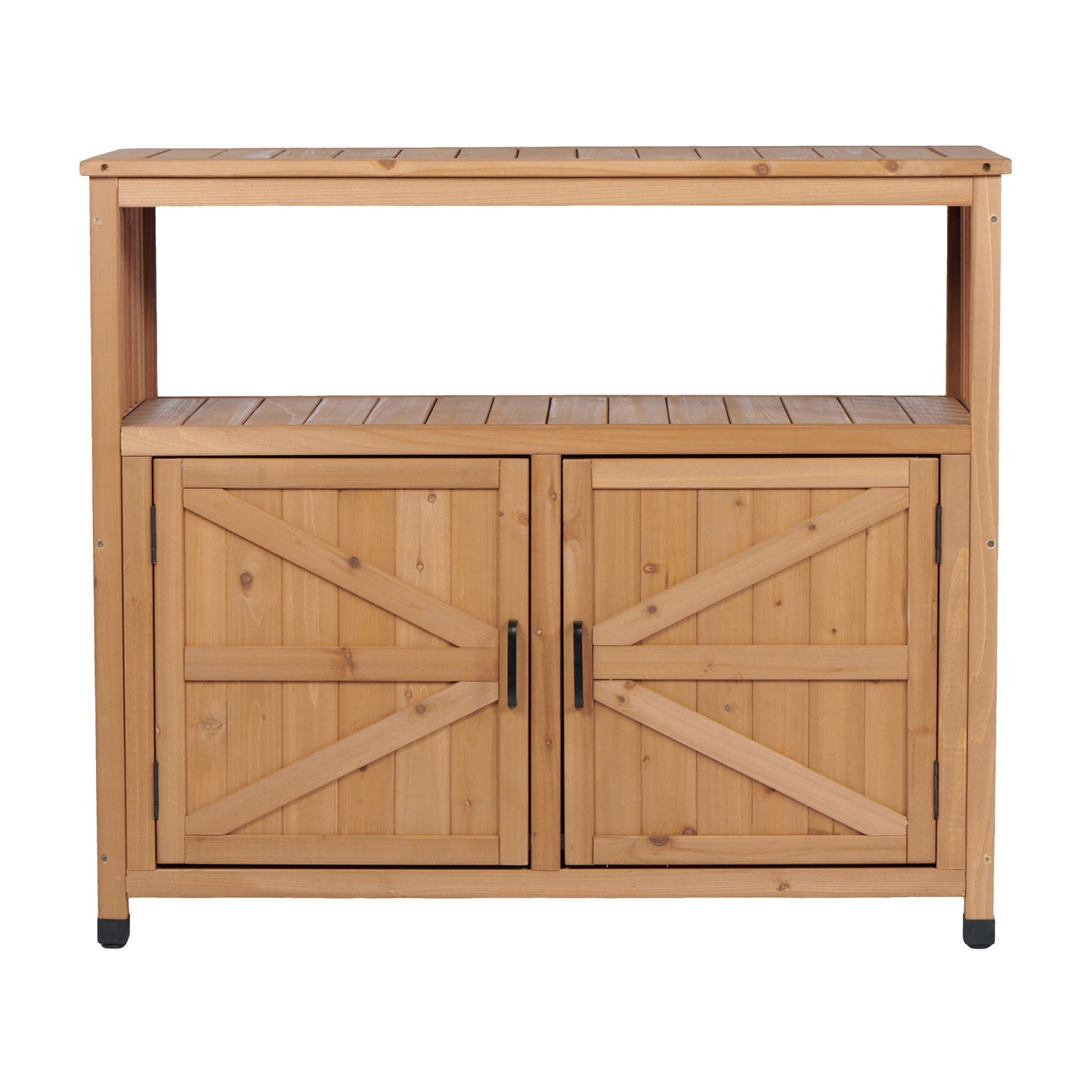 Patio Bar Table Set With Storage