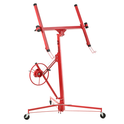 Drywall Lift Panel Hoist Jack Lifter With Caster Wheels And Telescopic Arm