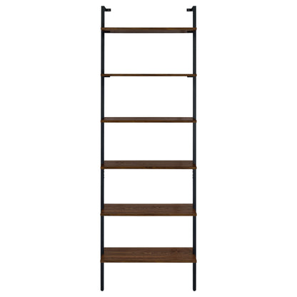 Christy - Owens - 6 Shelf Wall Bookshelf - Walnut