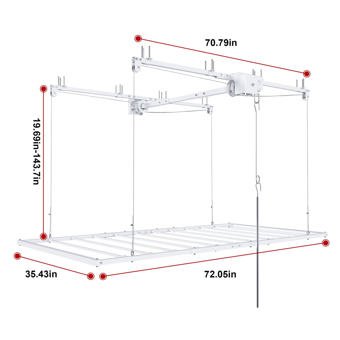 Overhead Garage Storage Rack For Ceilings