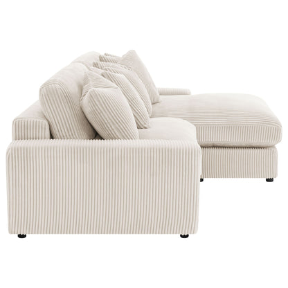 Upton - Reversible Sectional Sofa With Oversized Chaise - Sand