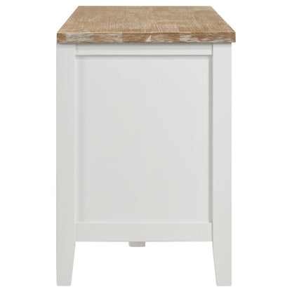 Evanston - 2 Door Stand - White