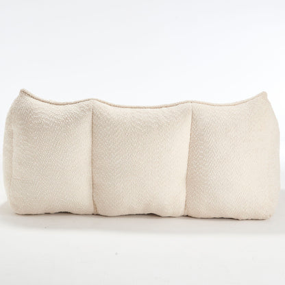 Comfortable Dual Beanbag Chair With High Resilience Foam Core For 2 People