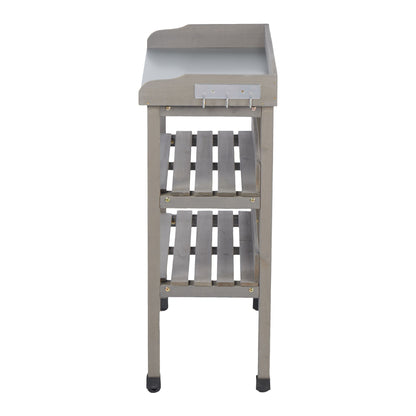 Outdoor Potting Table, 3 Tier Workbench