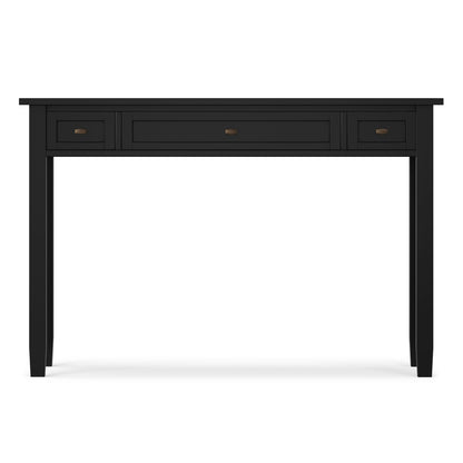 Warm Shaker - Writing Desk With Drawers - Black
