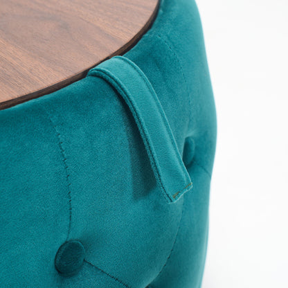 Nesting Ottomans 2 Piece With Tray, 4 In 1 Function
