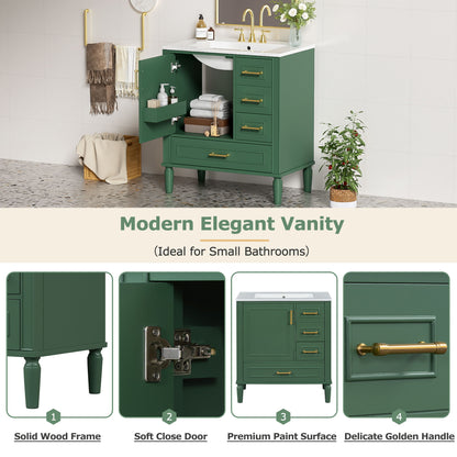 Traditional Bathroom Vanity Set With Soft Close Doors