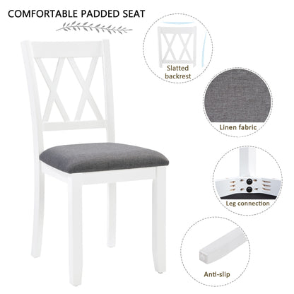 Modern Dining Set With Upholstered Chairs
