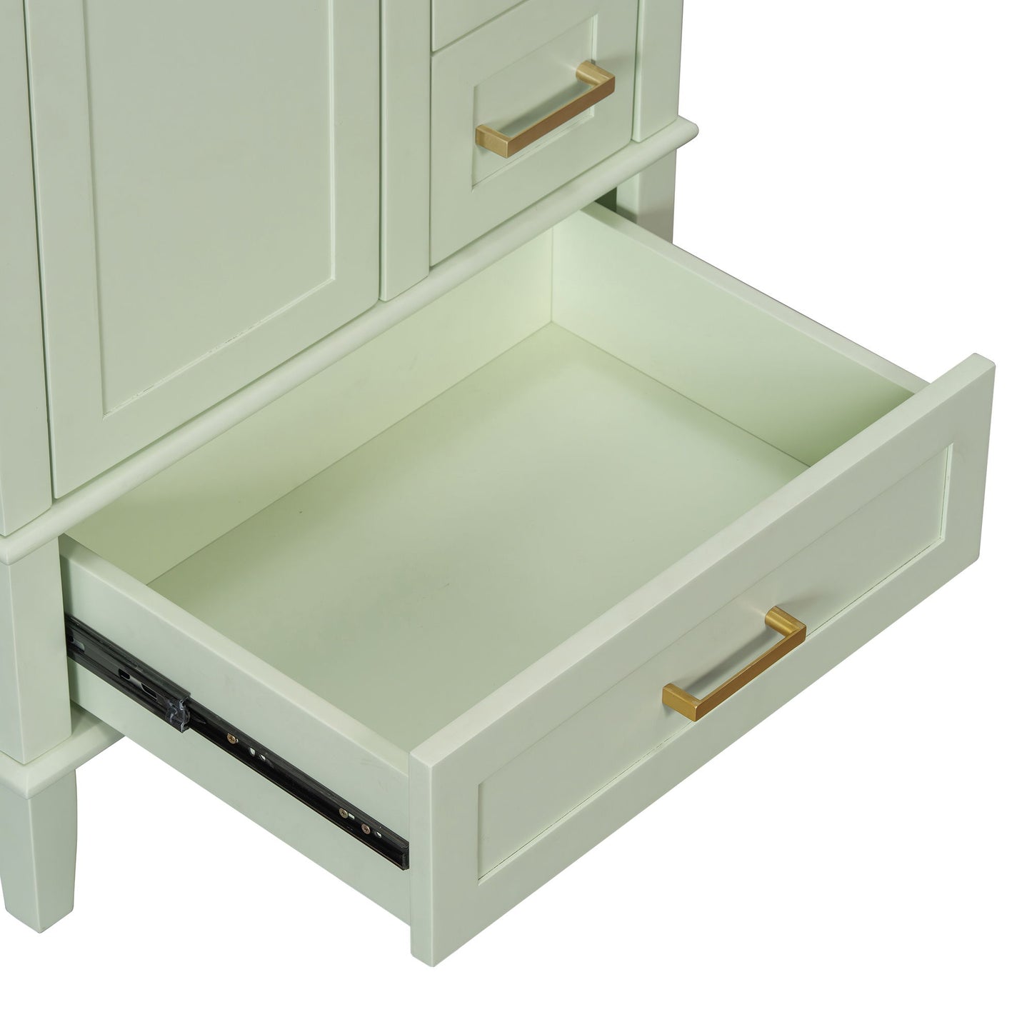 Bathroom Vanity, Modern Bathroom Cabinet With Sink Combo Set, Bathroom Storage Cabinet With A Soft Closing Door And 3 Drawers, Solid Wood Frame