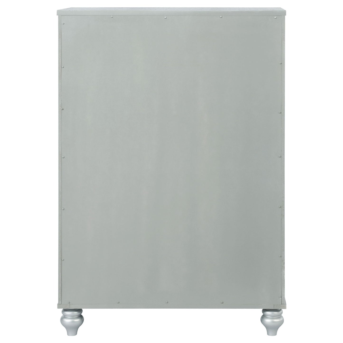 Arabesque - 5 Drawer Bedroom Chest - Silver