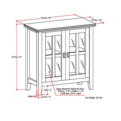 Artisan - Low Storage Cabinet & 2 Doors