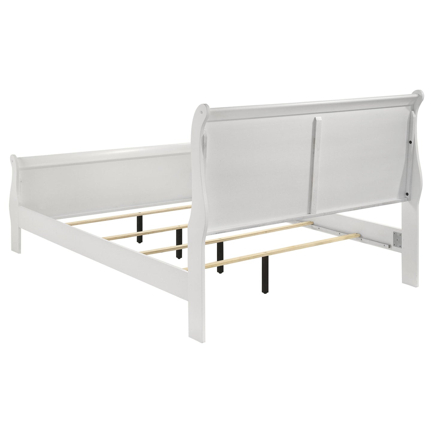 Mckee - 4 Piece Queen Bedroom Set, Includes Bed, Nightstand, Dresser And Mirror - White