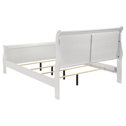 Mckee - 4 Piece Queen Bedroom Set, Includes Bed, Nightstand, Dresser And Mirror - White