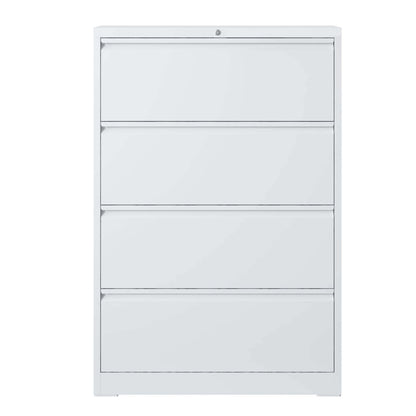 Lateral File Cabinet, Locking Heavy Duty, Anti-Tip Safety Interlock, Vertical Storage For Letter/Legal/A4 Files