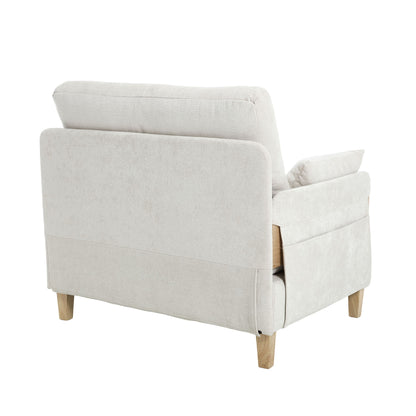 Mid Century Modern Foldable Sofa Bed, 3 In 1 Convertible Sleeper With 3 Pillows