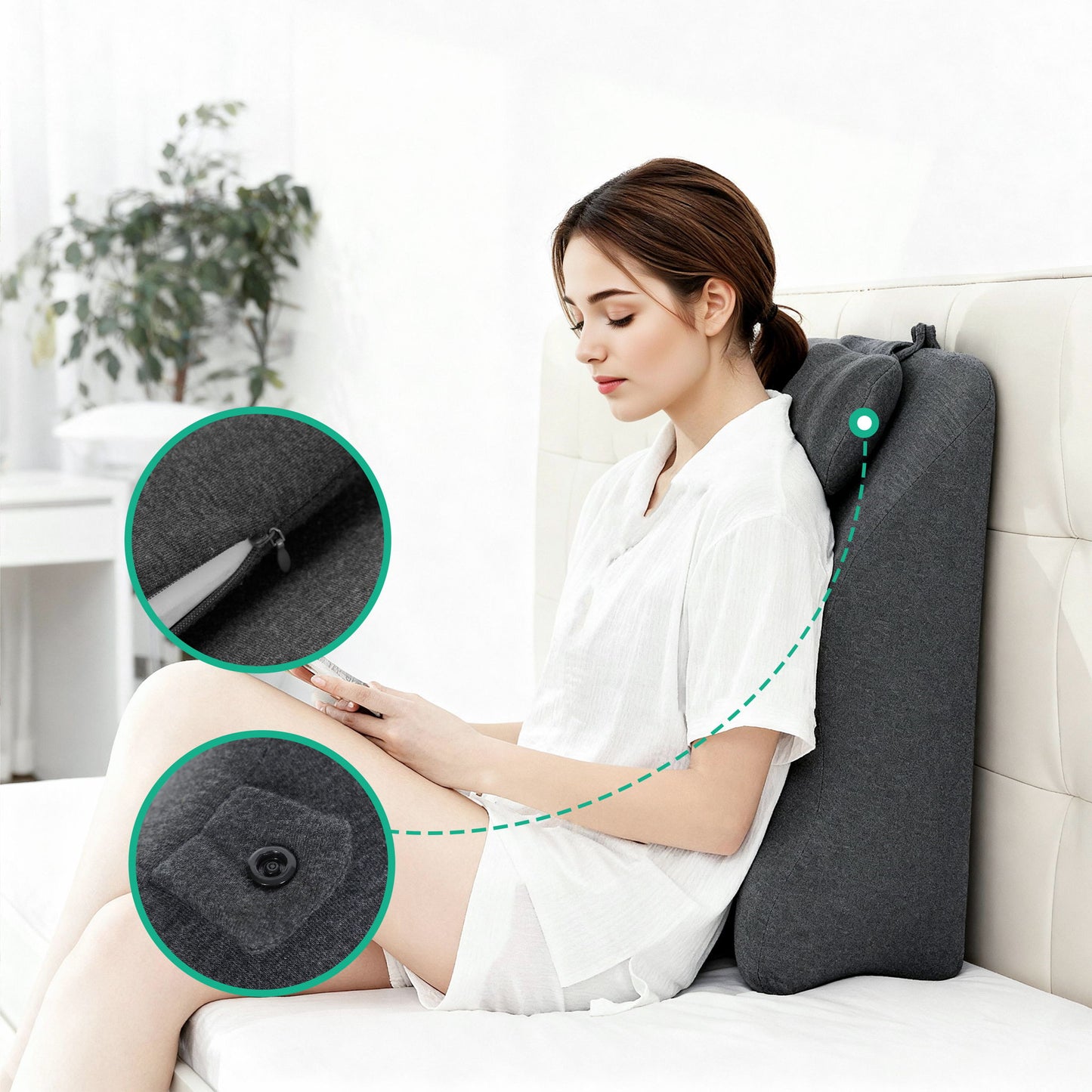 Ergonomic Spinal Posture Support Bed Pillow