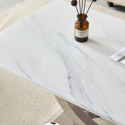 Rectangular Coffee Table With Base