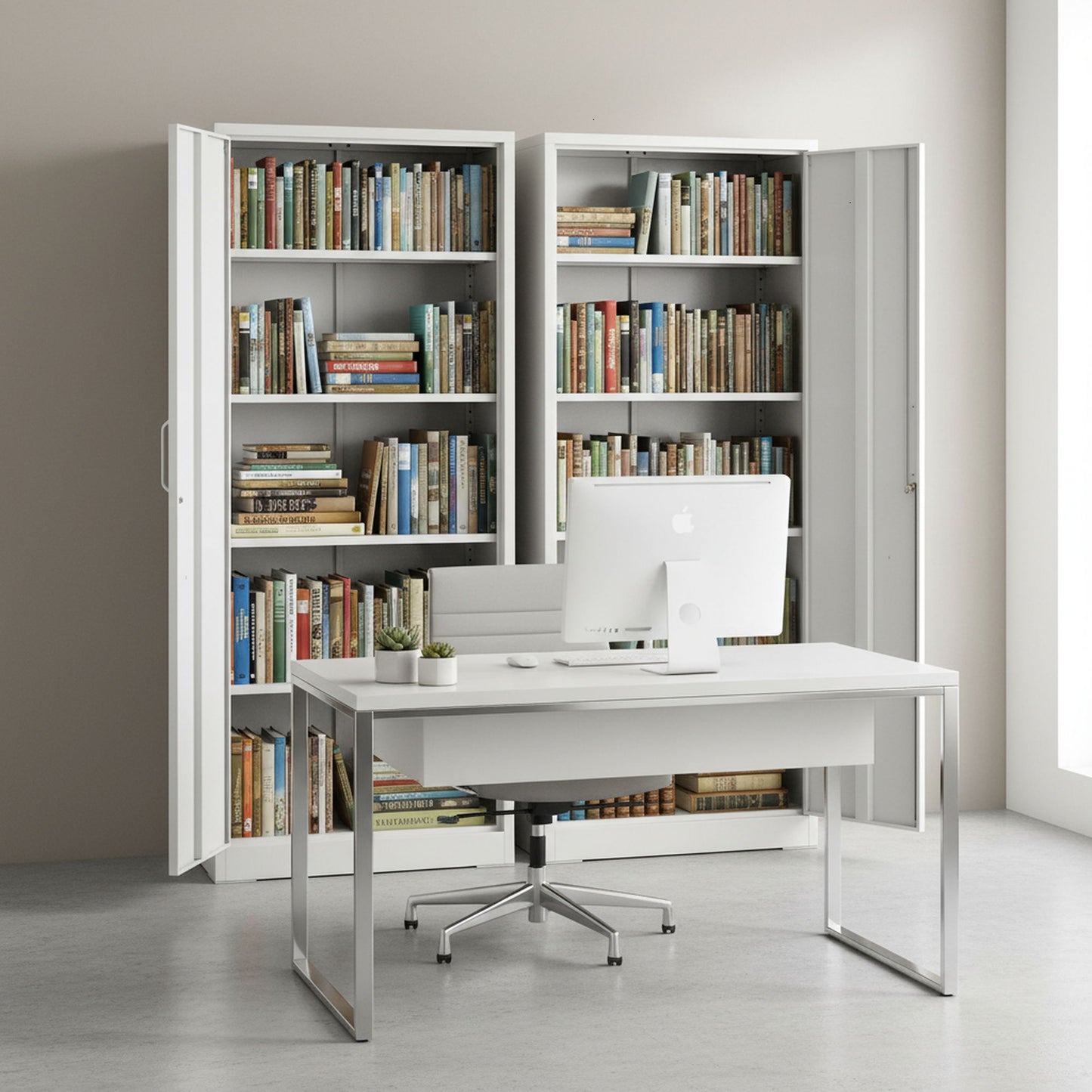 Ironclad - Storage Cabinet With Locking Doors And 4 Adjustable Shelves