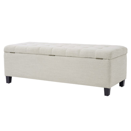 Upholstered Storage Ottoman Bench
