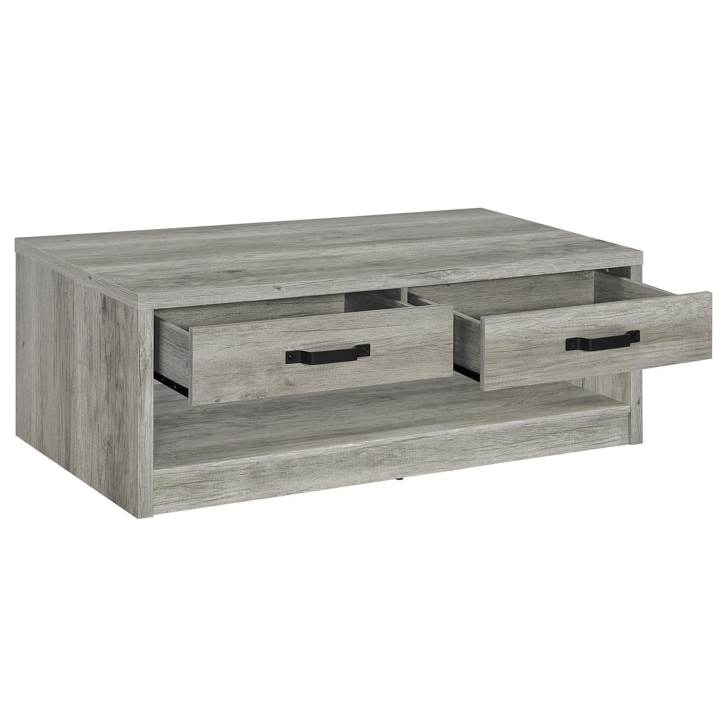 Nuberg - 2 Piece And End Table Set With Storage Drawers - Gray