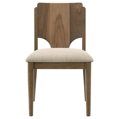 Graham - 5 Piece Round Dining Table Set - Walnut