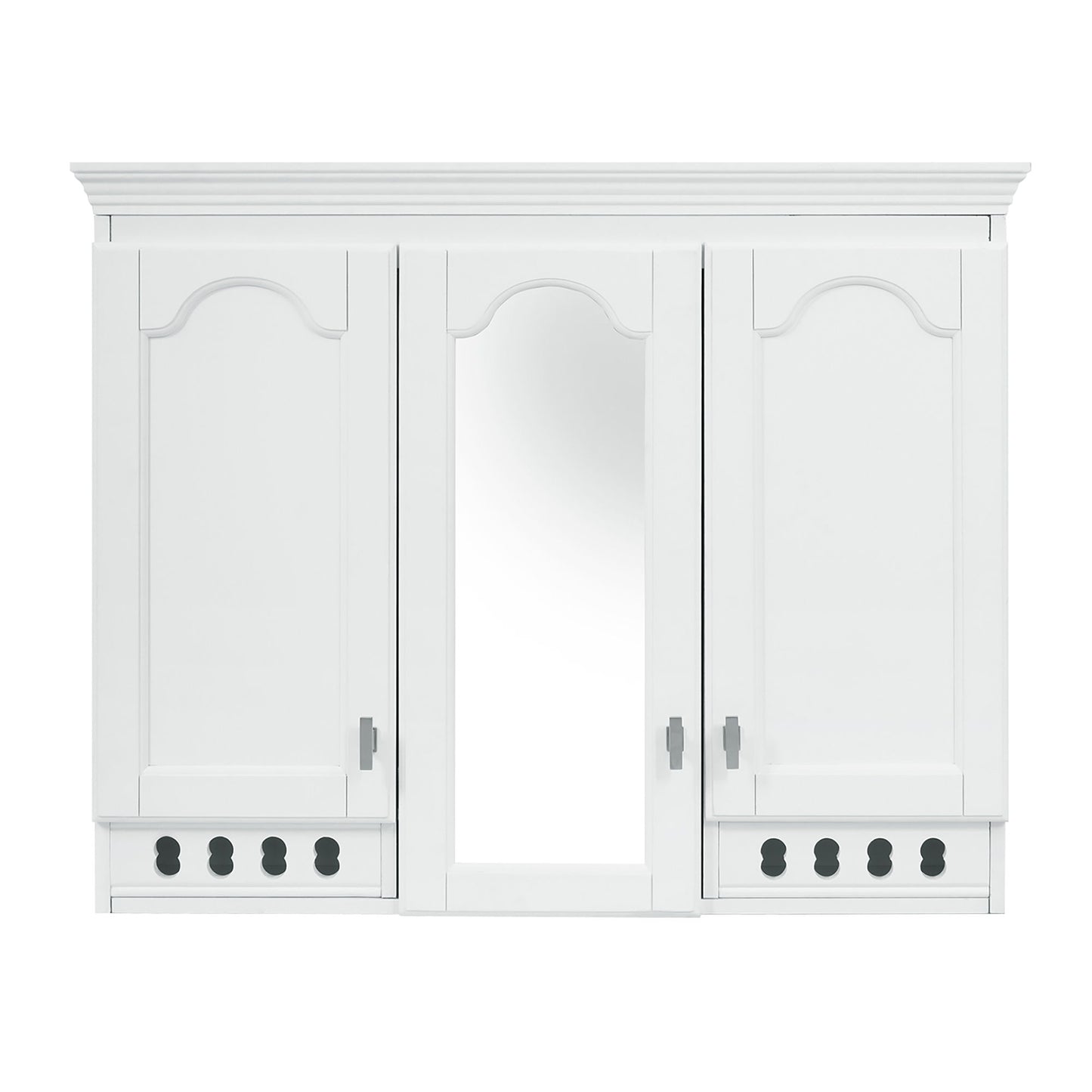 Wall Mount Mirror Cabinet With Adjustable Shelves, Soft Closing Hinges