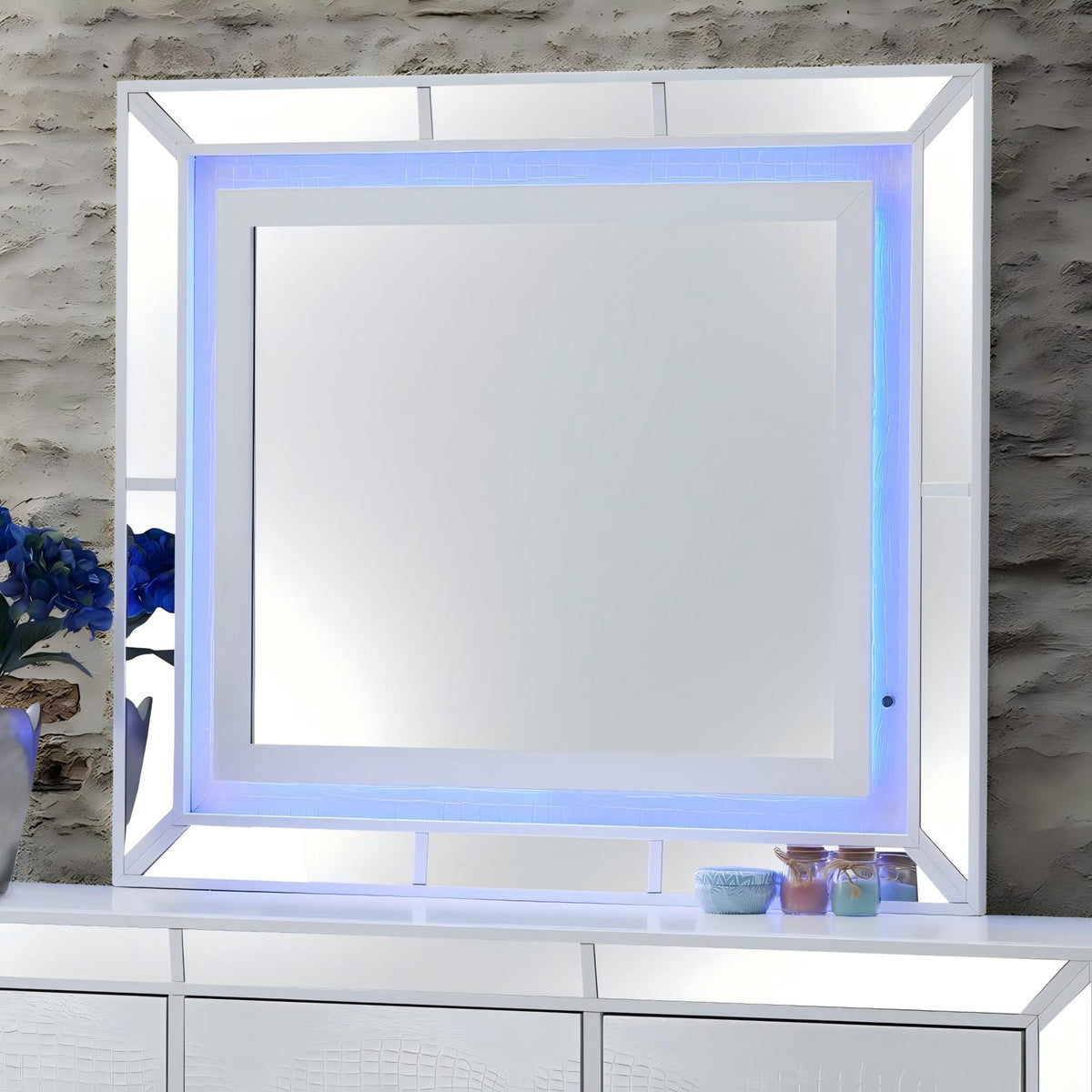 Hollywood Hills - Mirror - White
