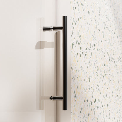 Frameless Single Sliding Soft Close Shower Doors, 5/16" Sgcc Tempered Glass