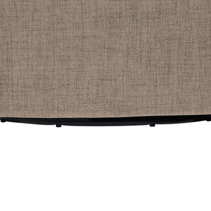 Solitude - Skirted Swivel Accent Chair With Hemp Like