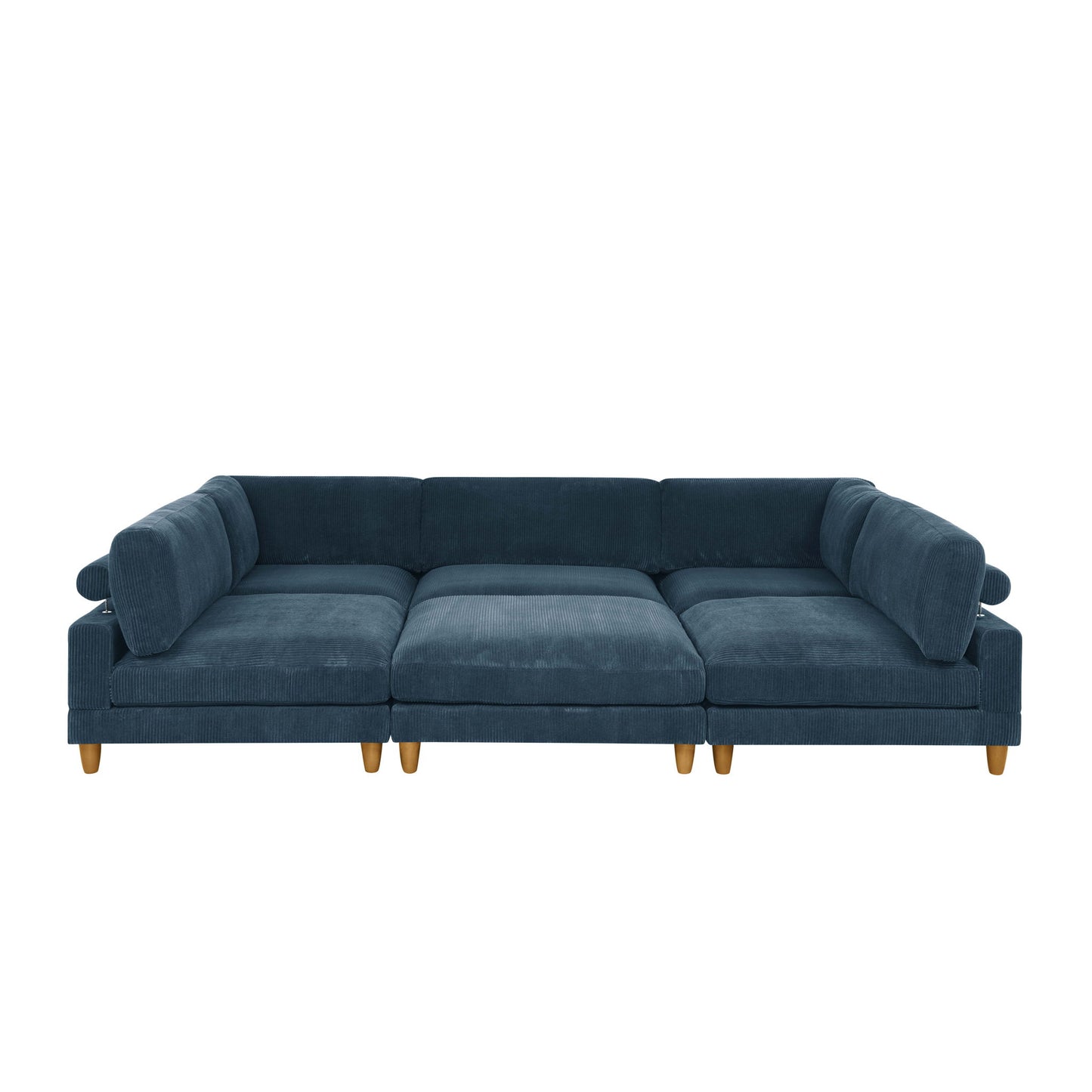 Modern Modular Sectional With Adjustable Back Support