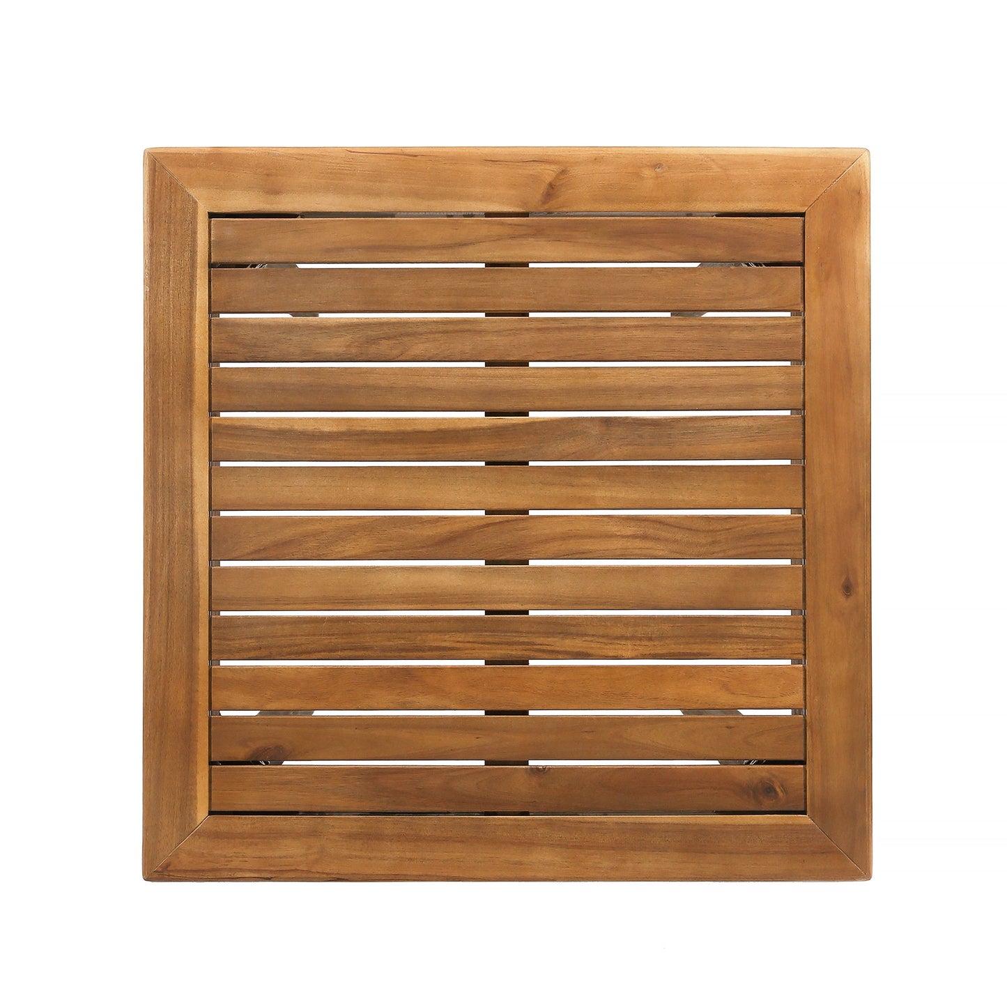 Outdoor Minimalist Acacia Wood Square Bar Table