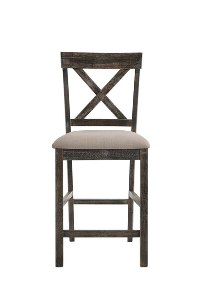 Martha II - 7 Pieces Counter Height Dining Room Set - Gray