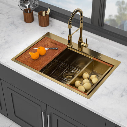 Drop In Kitchen Sink Stainless Steel 16 Gauge