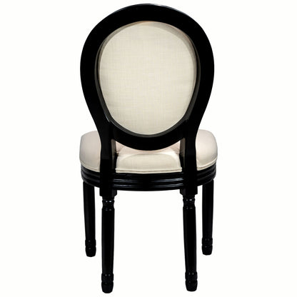 Upholstered & Round Back Dining Chairs (Set of 2)