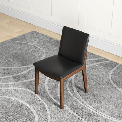 Laura - Mid-Century Modern Solid Wood Dining Chair (Set of 2)