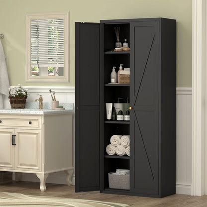 Adjustable 2 Door Storage Cabinet With Adjustable Shelves