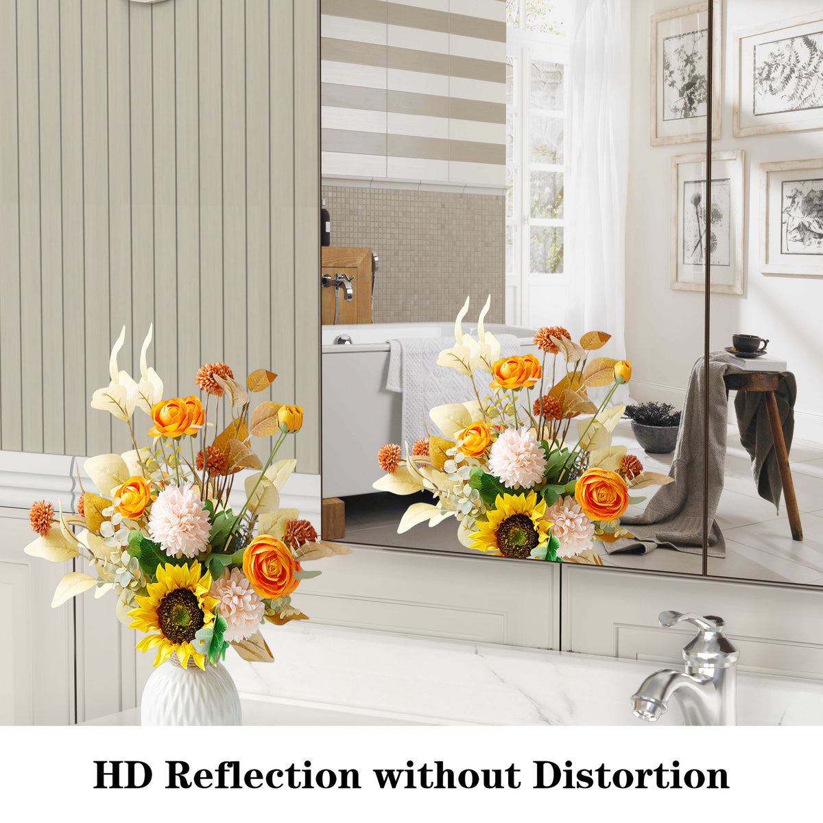 Medicine Cabinet, Wall Mounted Bathroom Mirror With Storage