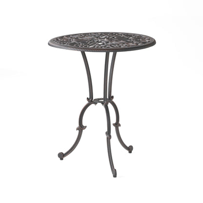 Charleston 3 Pieces Cast Bistro Set - Copper