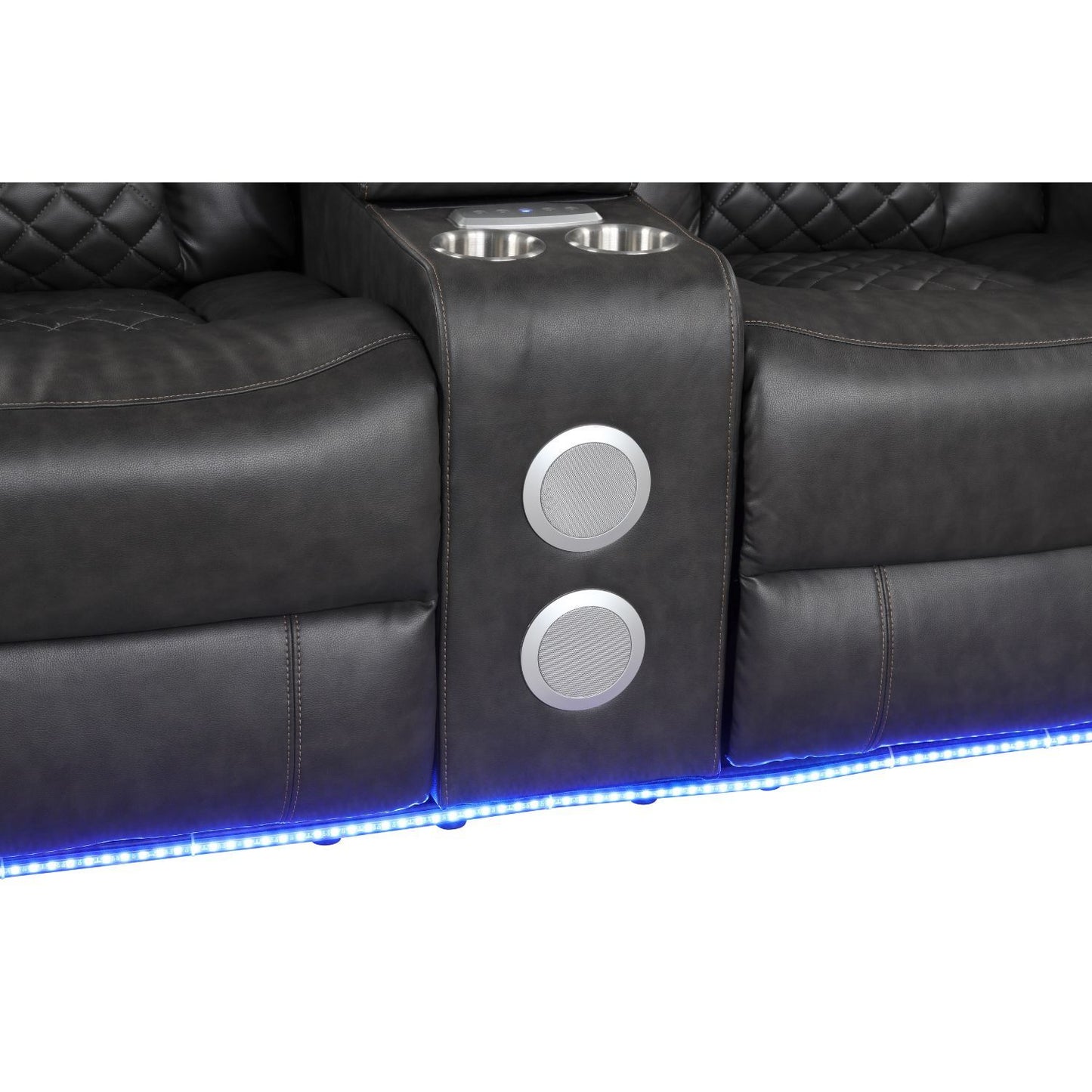 Benz - LED & Power Recliner With Adjustable Headrests And Ambient LED Lighting
