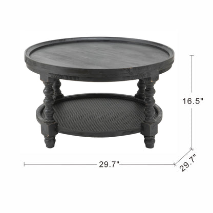 Round 2 Tiered Side Tabel, End Tabel For Lving Room Bedroom Entryway