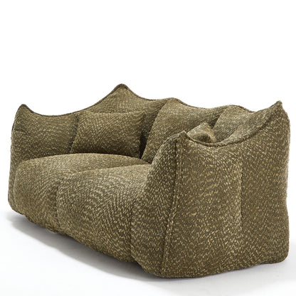 Comfortable Dual Beanbag Chair With High Resilience Foam Core For 2 People