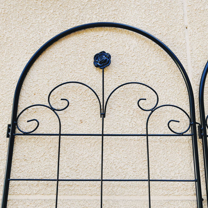Metal Garden Trellis For Climbing Plants Outdoor Rustproof Plant Support Rose Trellis Netting Trellis