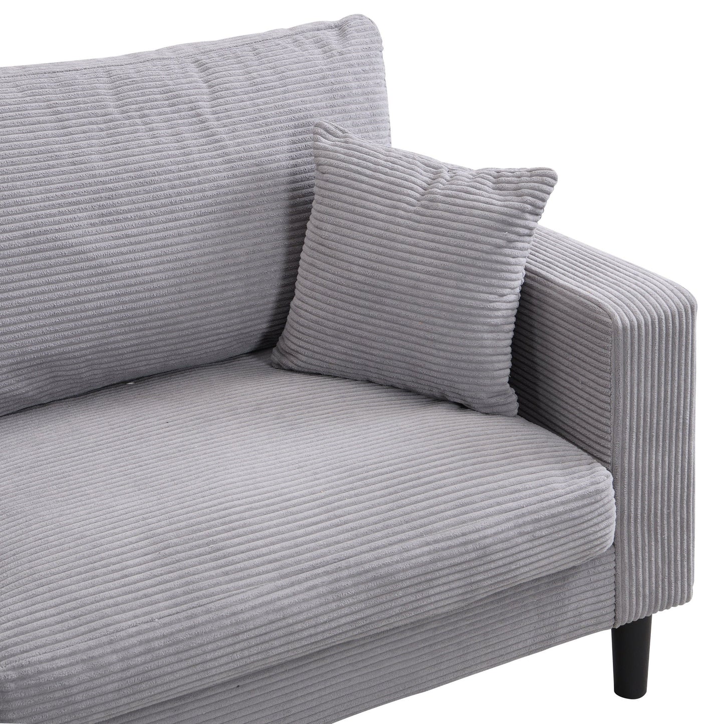 Modern Upholstered 2 Piece Sofa Set With 3 Seater And 2 Seater