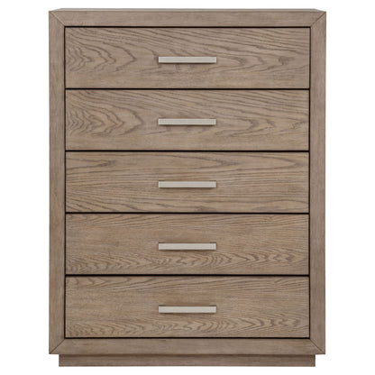 Gibbons Barley - 5 Drawer Bedroom Chest - Brown