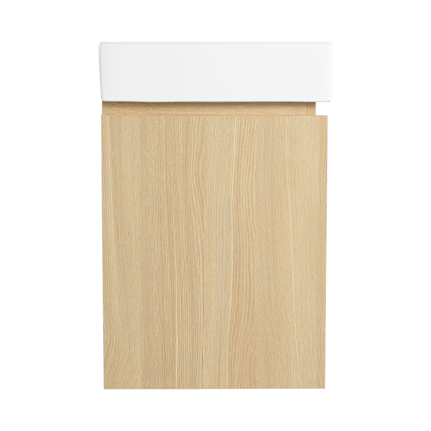 Modern Bathroom Vanity With Ceramic Basin, Wall Mounted Floating Sink Combo, Storage Cabinet