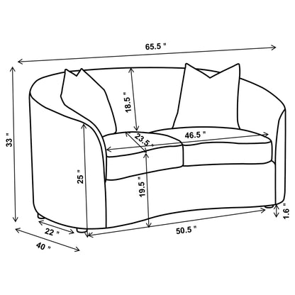 Rory - Sloped Arms Living Room Set