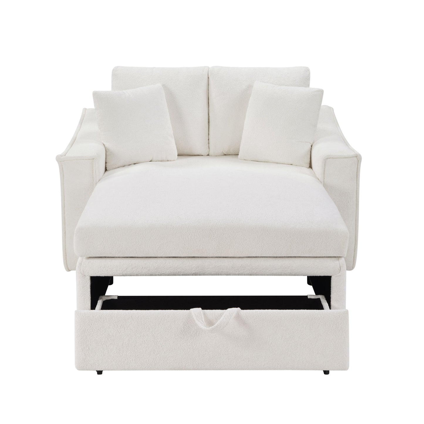Modern Chaise Sofa With Hidden Storage For Living Room